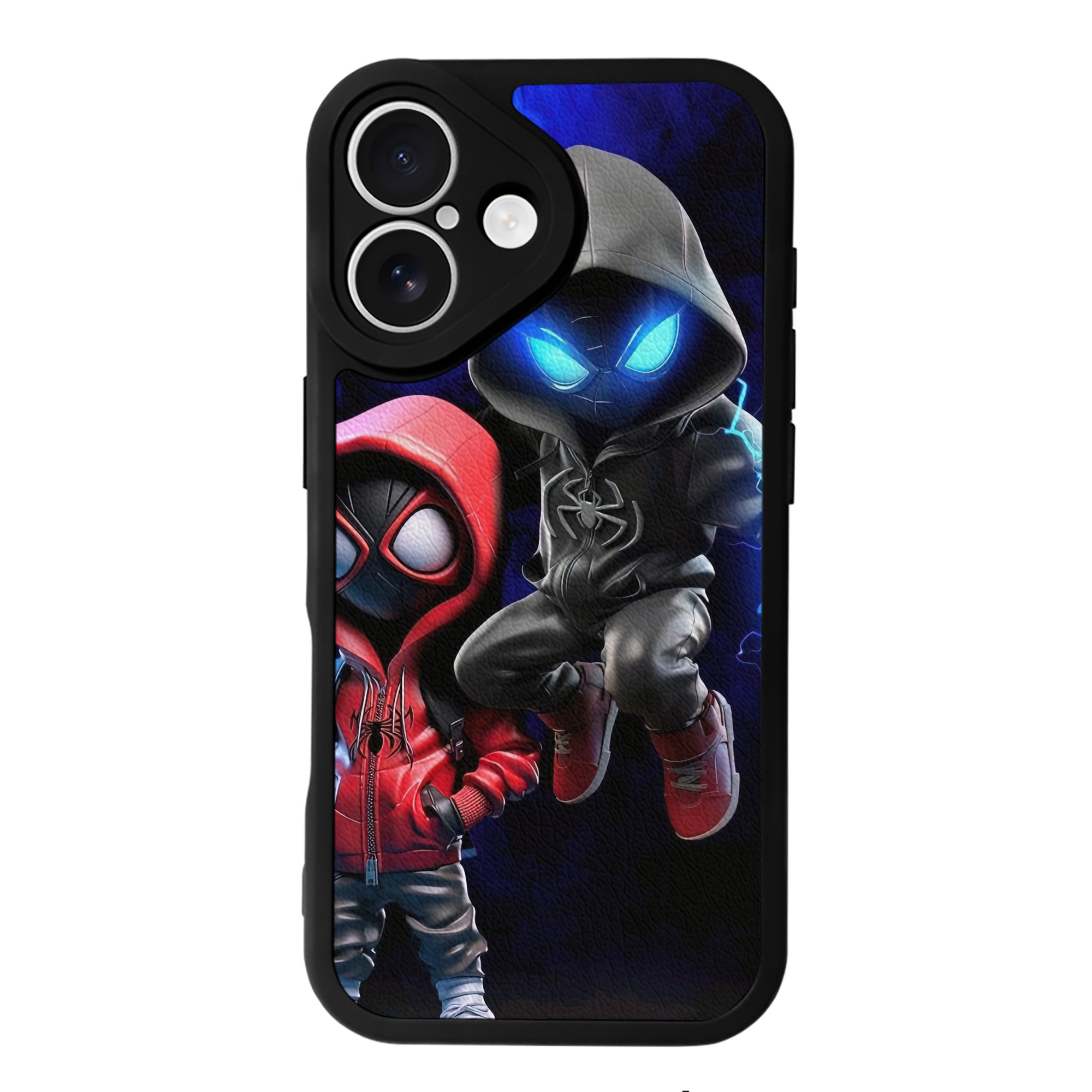 Spider Man スパイダーマン 【iPhone 16シリーズ対応】シリコンスマホケース（レザー調） 材質：シリコン